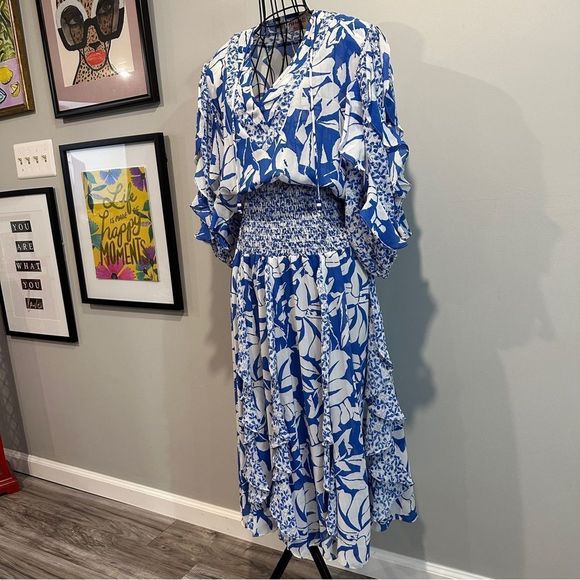 Vintage Assorti Floral Ruffle Dress by Susan Freis - Picture 9 of 12